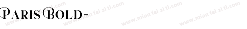 Paris Bold字体转换
